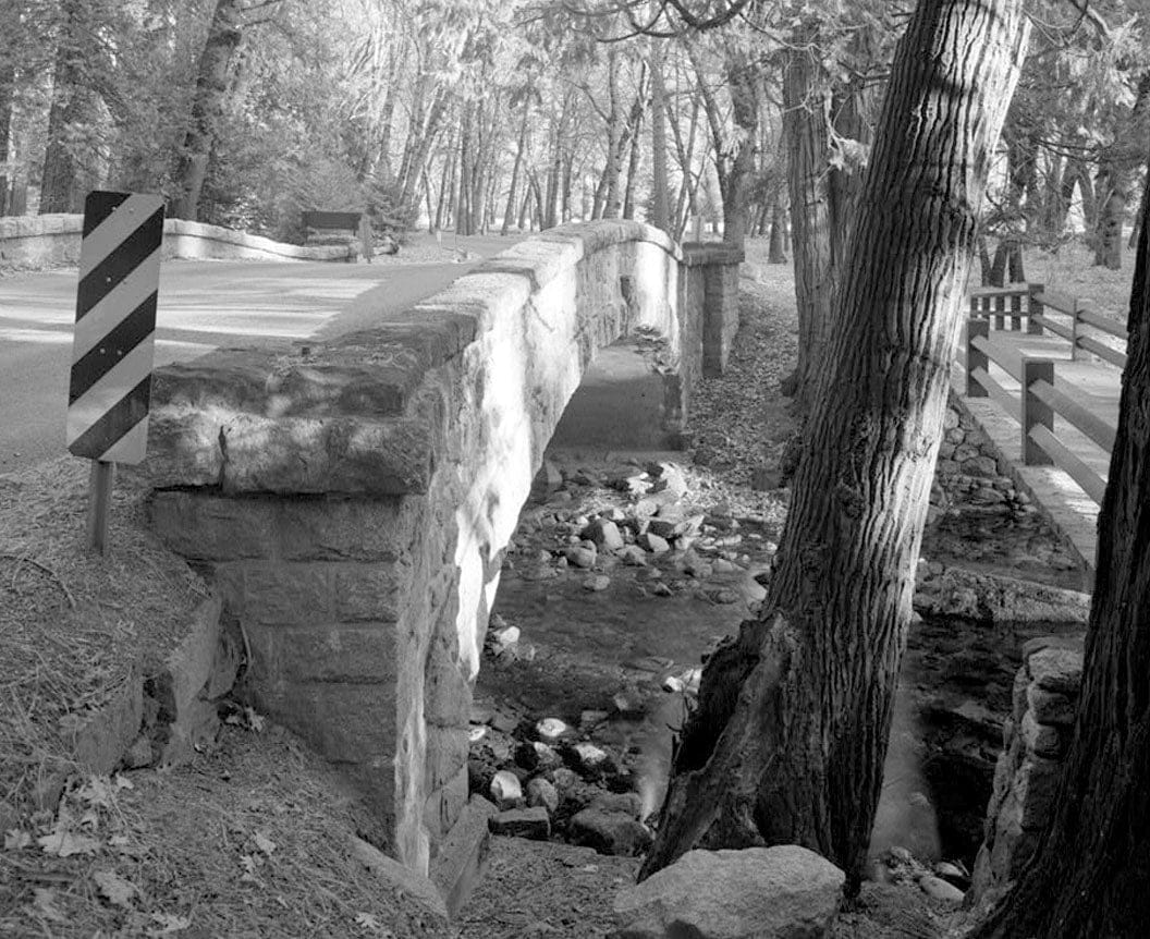 Historic Photo : Yosemite Creek Bridge, Spanning Yosemite Creek on Northside Drive, Yosemite Village, Mariposa County, CA 1 Photograph