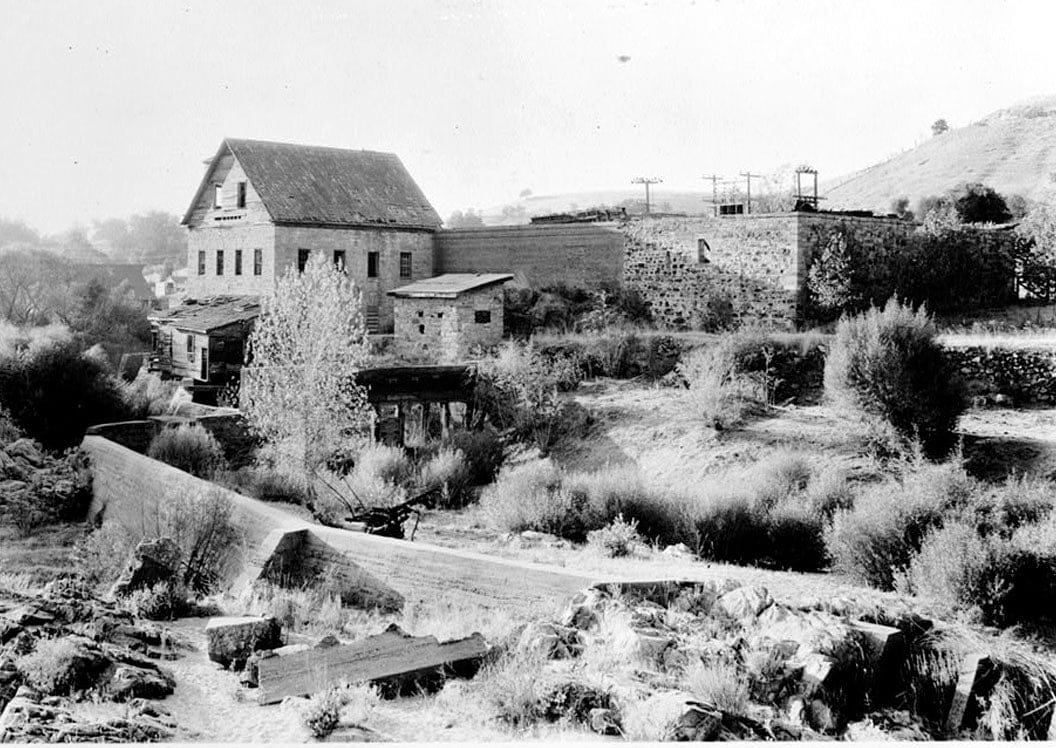 Historic Photo : Tulloch Mill, Stanislaus River, Knights Ferry, Stanislaus County, CA 1 Photograph