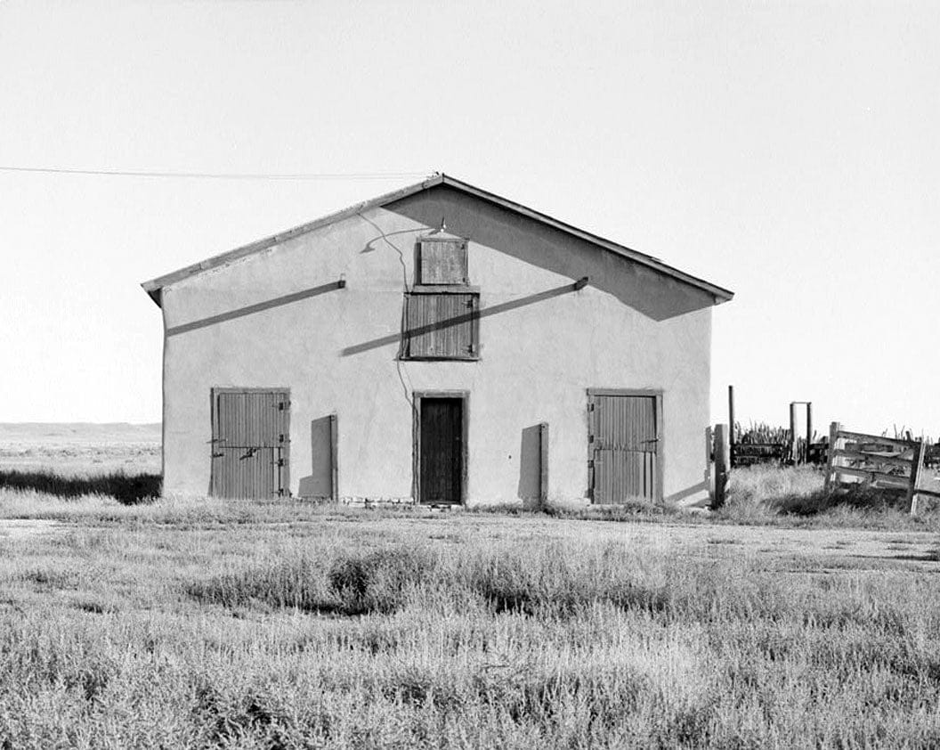 Historic Photo : Samuel T. Brown's Sheep Ranch, Horse Barn, 170 feet northeast of main residence, Model, Las Animas County, CO 1 Photograph