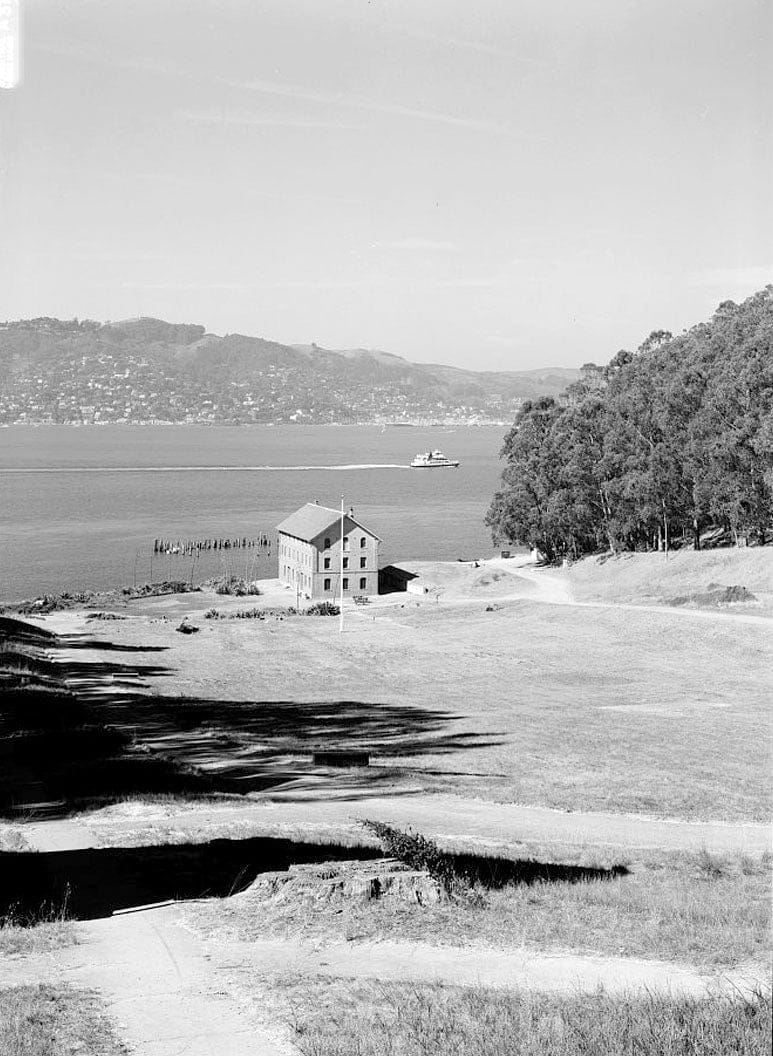 Historic Photo : Camp Reynolds, Quartermaster Storehouse, Angel Island State Park, Angel Island, Marin County, CA 1 Photograph