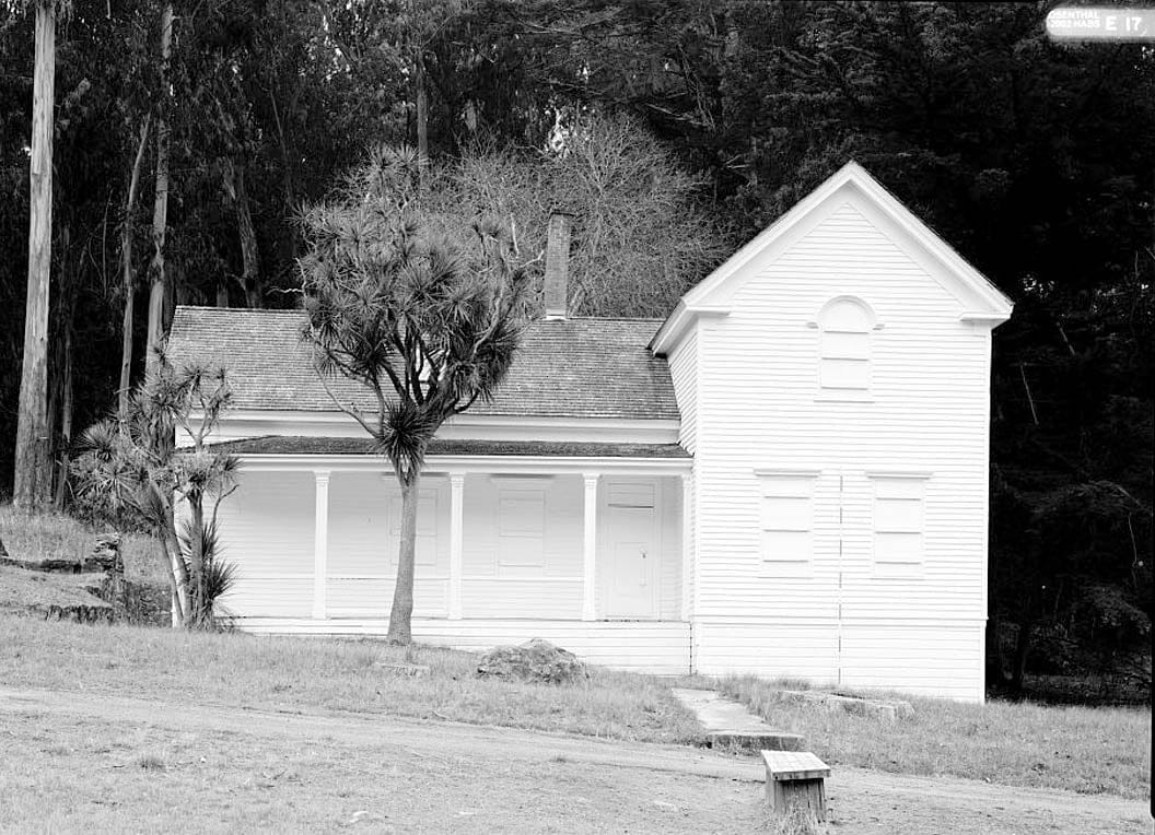 Historic Photo : Camp Reynolds, Commanding Officer's Quarters, Angel Island State Park, Angel Island, Marin County, CA 1 Photograph