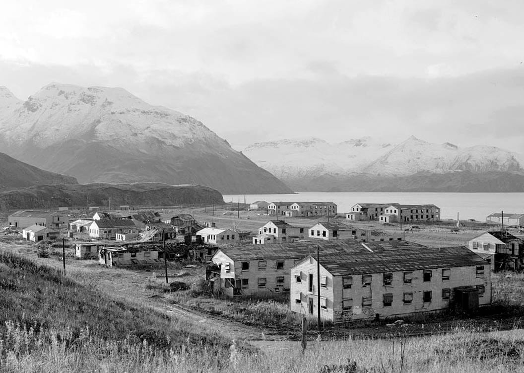 Historic Photo : Naval Operating Base Dutch Harbor & Fort Mears, Margaret Bay Cantonment Barracks, Unalaska, Aleutian Islands, AK 2 Photograph
