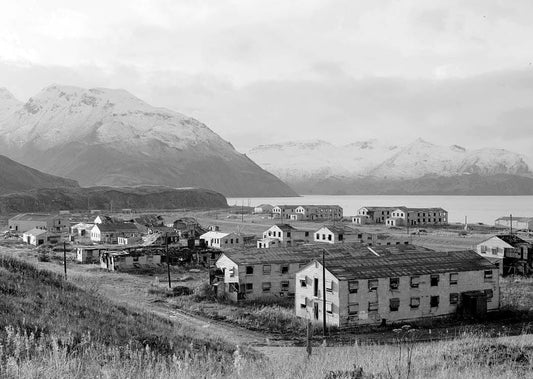 Historic Photo : Naval Operating Base Dutch Harbor & Fort Mears, Margaret Bay Cantonment Barracks, Unalaska, Aleutian Islands, AK 2 Photograph