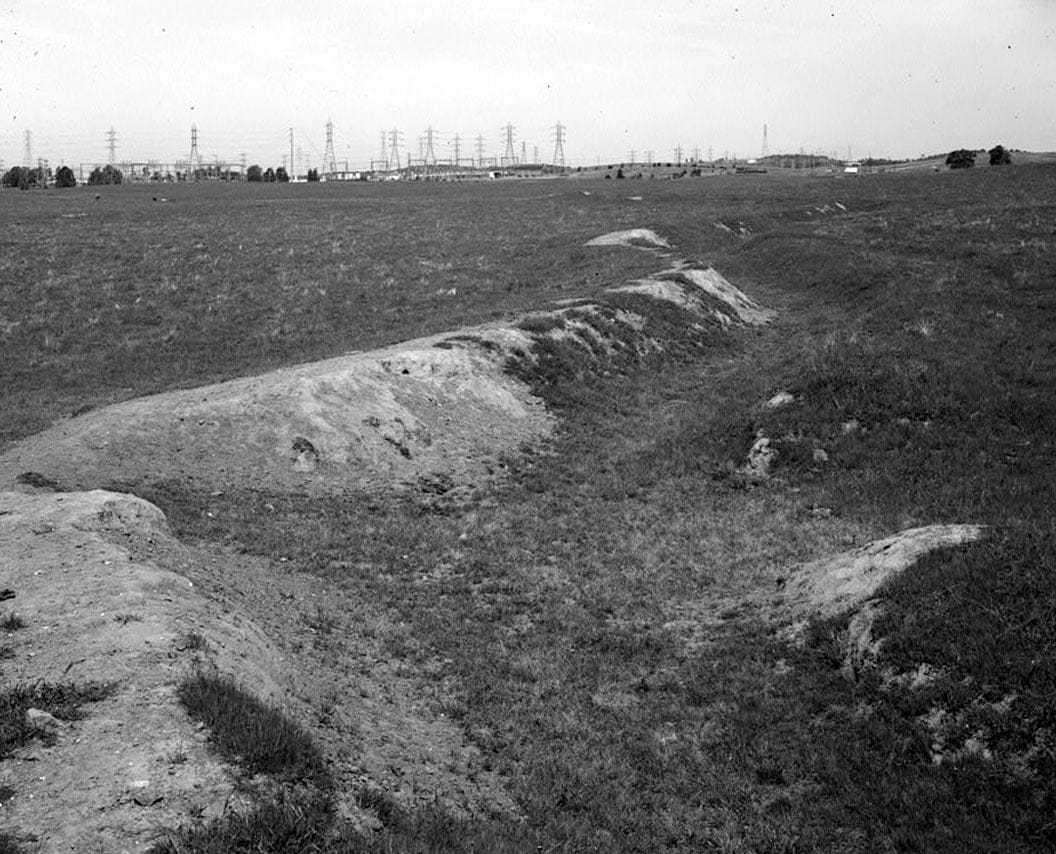 Historic Photo : Natomas Ditch System, Rhodes Ditch, West of Bidwell Street, north of U.S. Highway 50, Folsom, Sacramento County, CA 6 Photograph