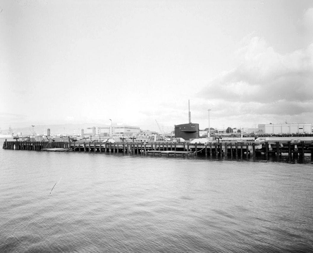Historic Photo : U.S. Naval Base, Pearl Harbor, Pier S8-S9, Magazine Locks at intersection of Waterfront & Clark Streets, Pearl City, Honolulu County, HI 1 Photograph