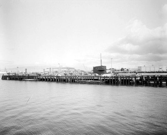Historic Photo : U.S. Naval Base, Pearl Harbor, Pier S8-S9, Magazine Locks at intersection of Waterfront & Clark Streets, Pearl City, Honolulu County, HI 1 Photograph