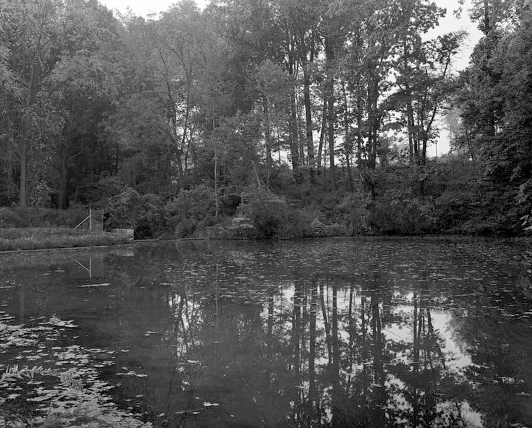 Historic Photo : Whitman Estate, Lower Pond Spillway, Approx. .5 mile south of intersection of DE72 & Ebeneezer Church Road, Newark, New Castle County, DE 7 Photograph