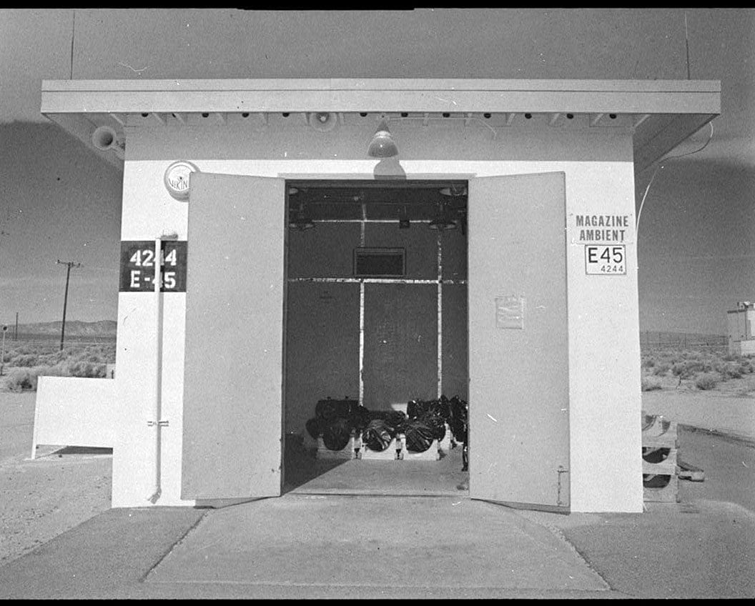 Historic Photo : Jet Propulsion Laboratory Edwards Facility, Solid Propellant Conditioning Building, Edwards Air Force Base, Boron, Kern County, CA 1 Photograph