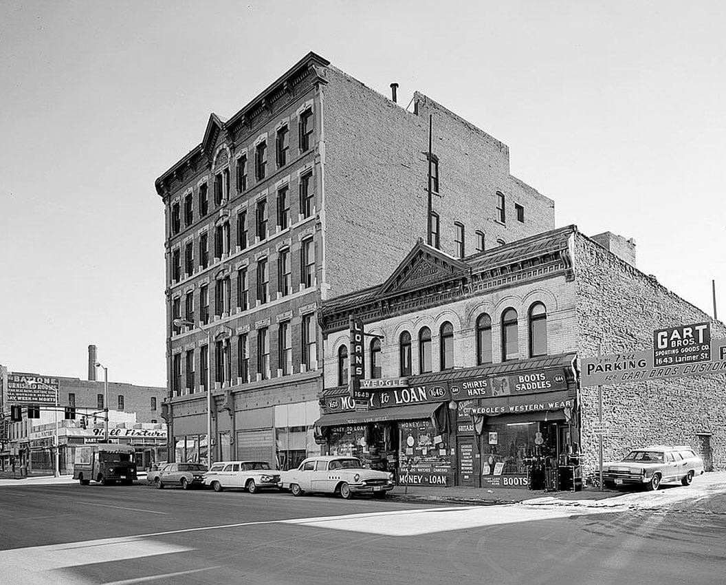 Historic Photo : Groff-Collins & W. S. Chessman Buildings, Larimer & Seventeenth Streets, Denver, Denver County, CO 1 Photograph