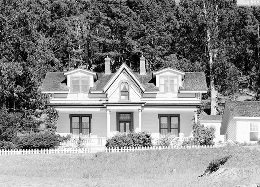Historic Photo : Camp Reynolds, Officer's Quarters, Angel Island State Park, Angel Island, Marin County, CA 4 Photograph