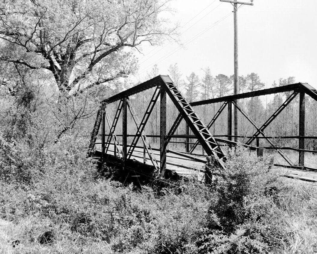 Historic Photo : Gordon County Road No. 24 Bridge, Spanning New Town Creek at County Road 24, New Town, Gordon County, GA 1 Photograph