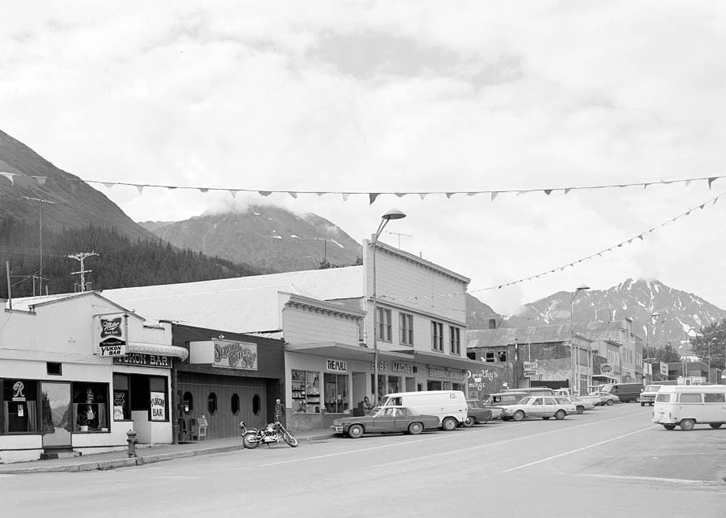 Historic Photo : Fourth Avenue (Commercial Buildings), Seward, Kenai Peninsula Borough, AK 1 Photograph