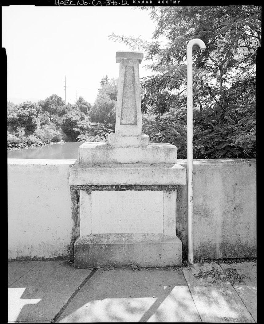 Historic Photo : First Street Bridge, Spanning Napa River at First Street between Soscol Avenue & Juarez Street, Napa, Napa County, CA 2 Photograph