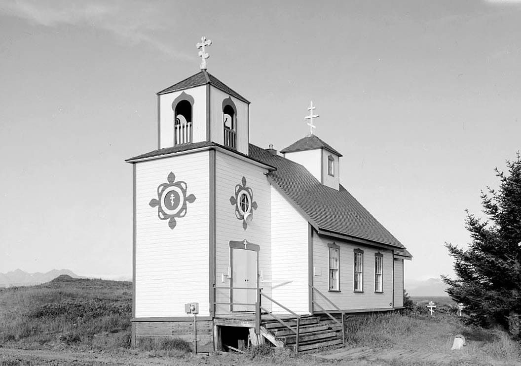 Historic Photo : Protection of the Holy Thestokos Russian Orthodox Church, Kodiak Island, Akhiok, Kodiak Island Borough, AK 2 Photograph