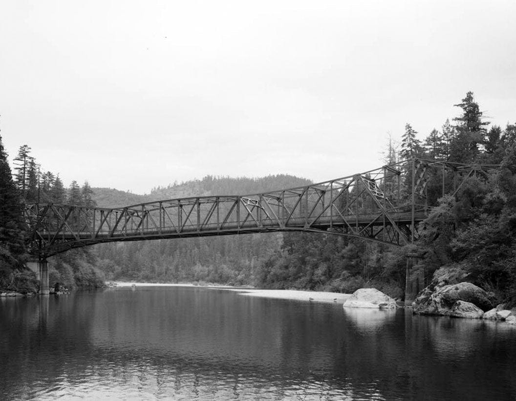 Historic Photo : Smith River Bridge, CA State Highway 199 Spanning Smith River, Crescent City, Del Norte County, CA 1 Photograph
