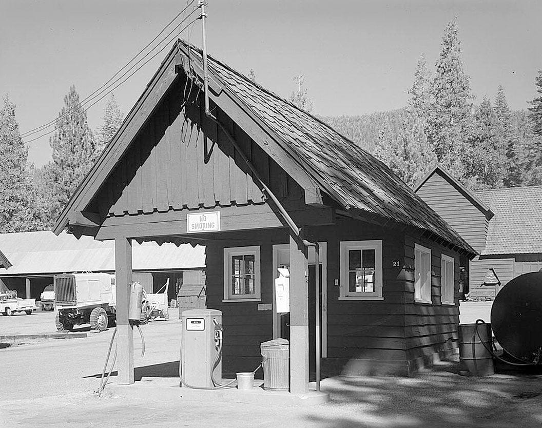 Historic Photo : Lassen Volcanic National Park, Service Station, Mineral, Tehama County, CA 1 Photograph