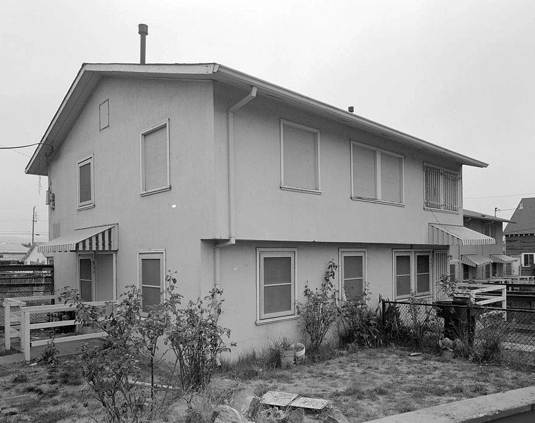 Historic Photo : Easter Hill Village, Building No. 48, East side of South Twenty-eighth Street, opposite Hinkley Avenue, Richmond, Contra Costa County, CA 1 Photograph