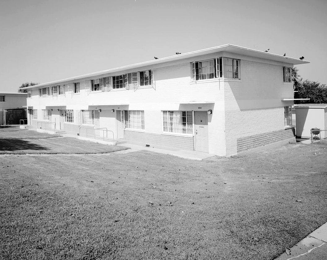 Historic Photo : Harbor Hills Housing Project, Two Story Townhouse Type, 26607 Western Avenue, Lomita, Los Angeles County, CA 1 Photograph