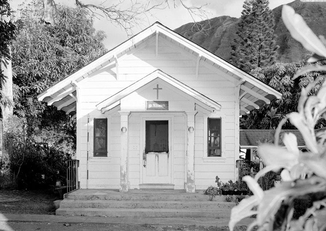 Historic Photo : Bishop Home, St. Elizabeth Chapel, Moloka'i Island, Kalaupapa, Kalawao County, HI 1 Photograph