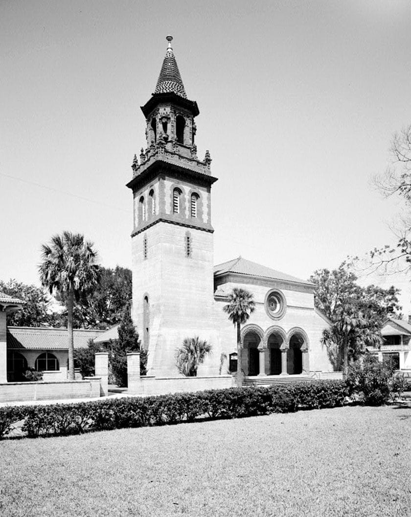 Historic Photo : Grace Methodist Church, Carrera & Cordova Streets, Saint Augustine, St. Johns County, FL 1 Photograph