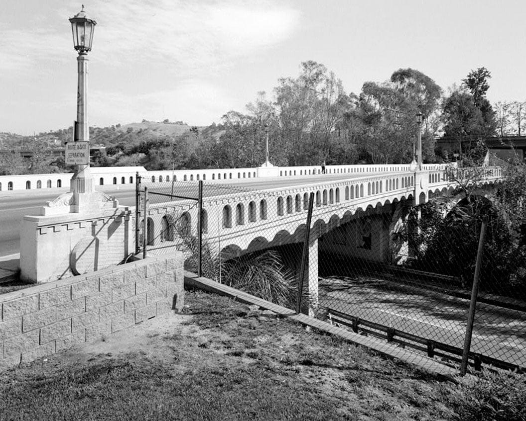Historic Photo : Arroyo Seco Parkway, Avenue 26 Bridge, Milepost 25.91, Los Angeles, Los Angeles County, CA 1 Photograph