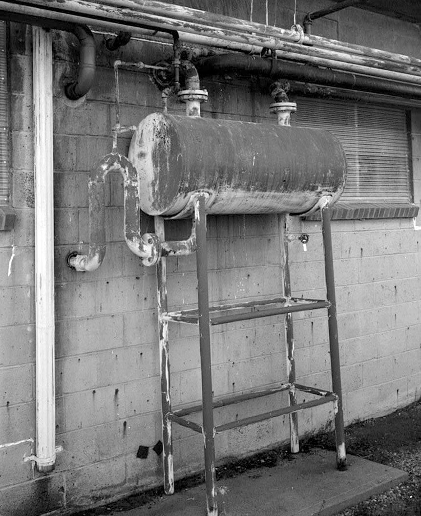 Historic Photo : Rocky Mountain Arsenal, Goop Mixing & Filling Tank, December Seventh Avenue & D Street, Commerce City, Adams County, CO 1 Photograph