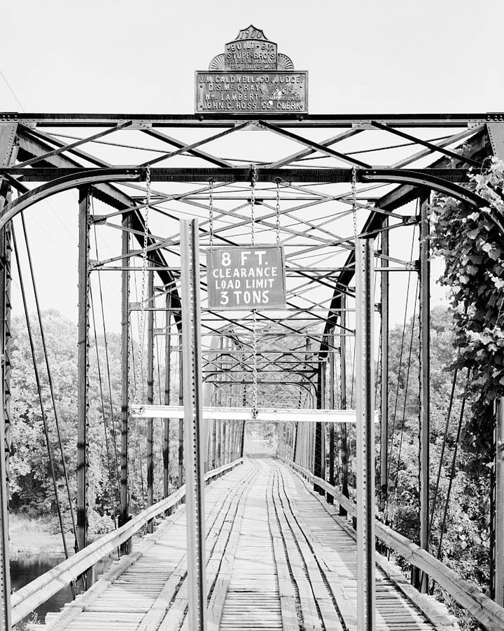 Historic Photo : Rockport Bridge, Spanning Ouachita River at Old State Highway No. 84, Malvern, Hot Spring County, AR 4 Photograph