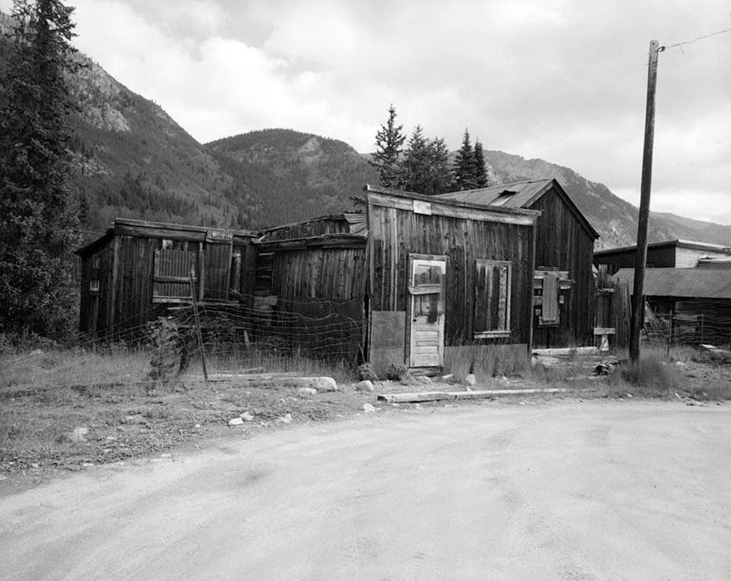 Historic Photo : Pushor-Stark Building, North side, West Main Street, Saint Elmo (historical), Chaffee County, CO 1 Photograph