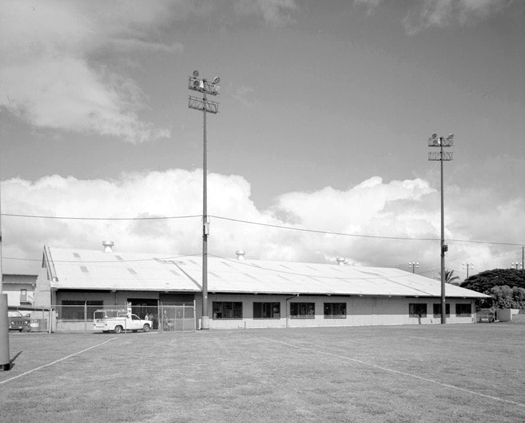 Historic Photo : U.S. Naval Base, Pearl Harbor, Maintenance Shop, Nimitz Street next to Millican Field, Pearl City, Honolulu County, HI 2 Photograph