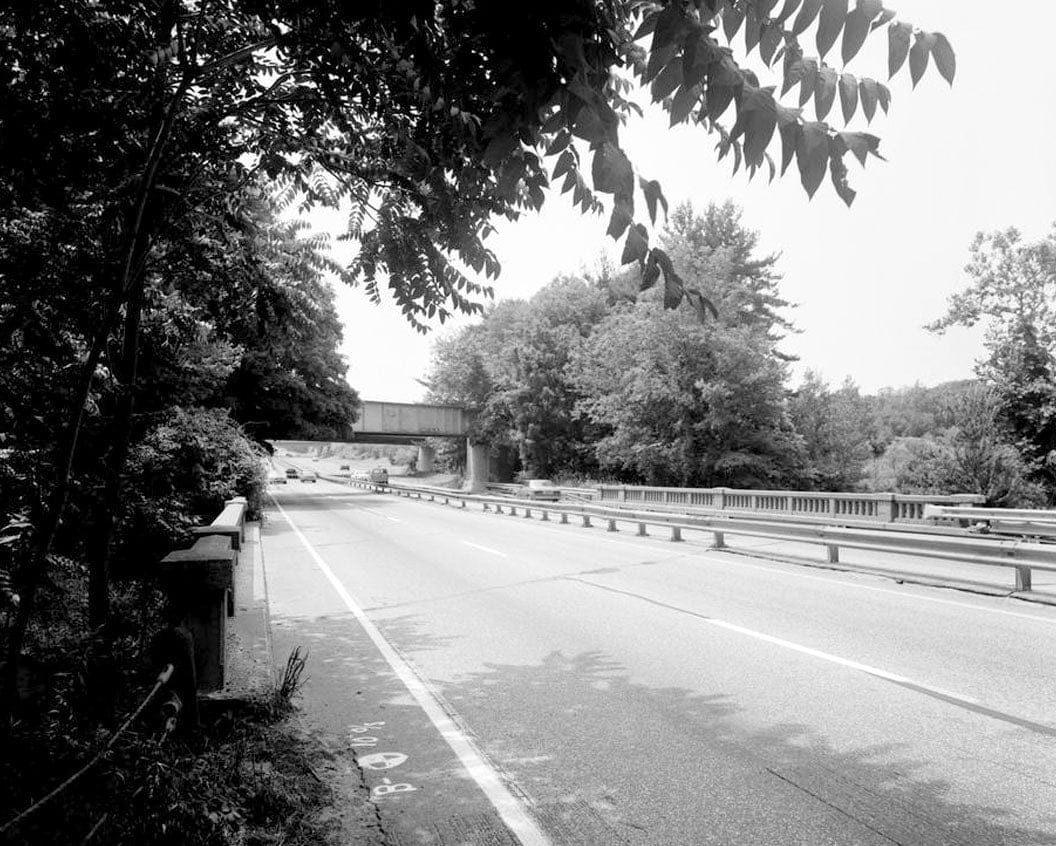 Historic Photo : Merritt Parkway, Pequonnock River Bridge, Spanning Pequonnock River, Trumbull, Fairfield County, CT 4 Photograph