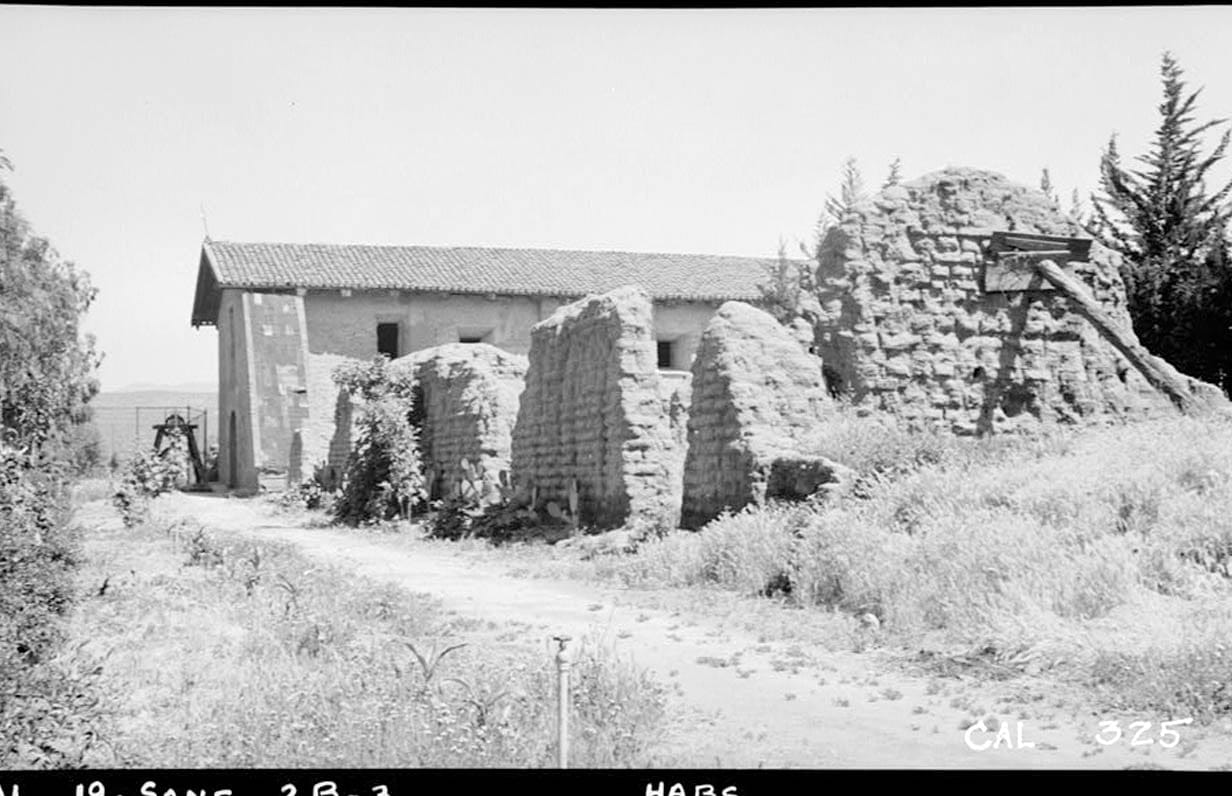 Historic Photo : Mission San Fernando Rey de Espana, Church, Mission Road, San Fernando, Los Angeles County, CA 2 Photograph