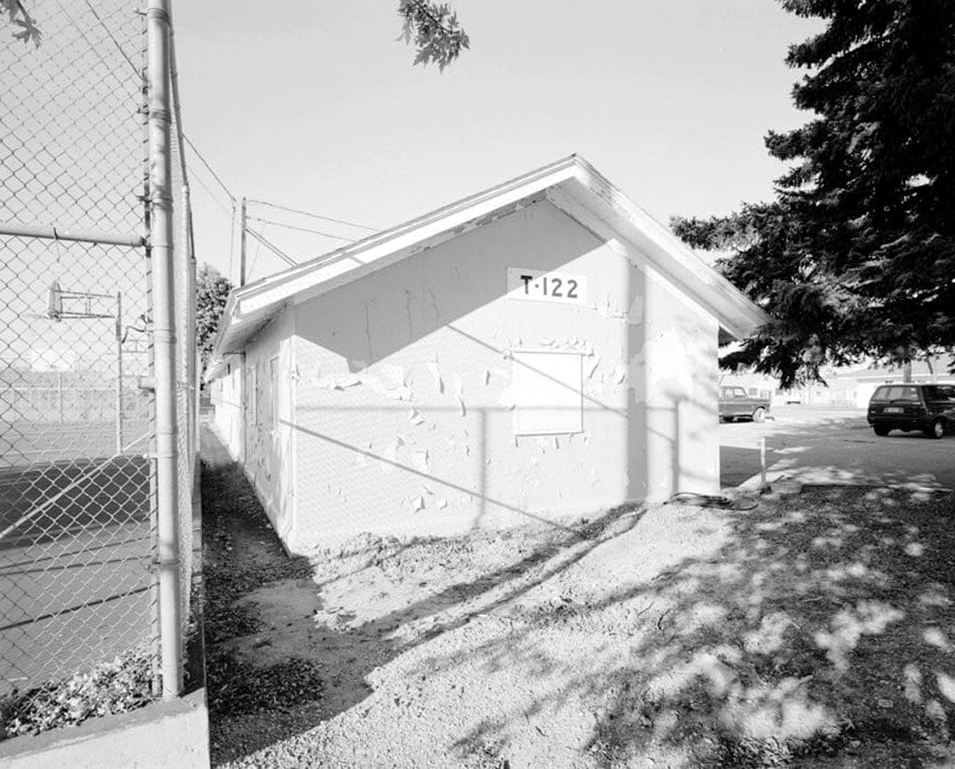 Historic Photo : Fitzsimons General Hospital, Nurses' Garage, East of Building No. 121, Aurora, Adams County, CO 2 Photograph