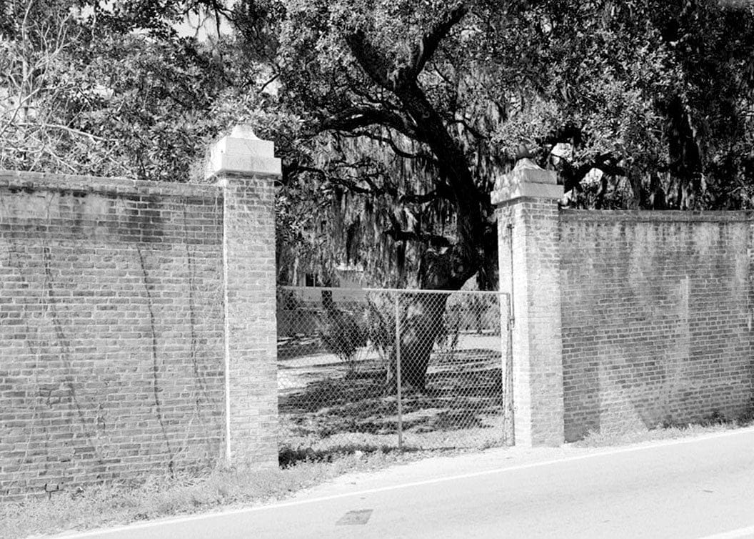 Historic Photo : U.S. Naval Air Station, Early Navy Hospital Wall, Pensacola, Escambia County, FL 1 Photograph