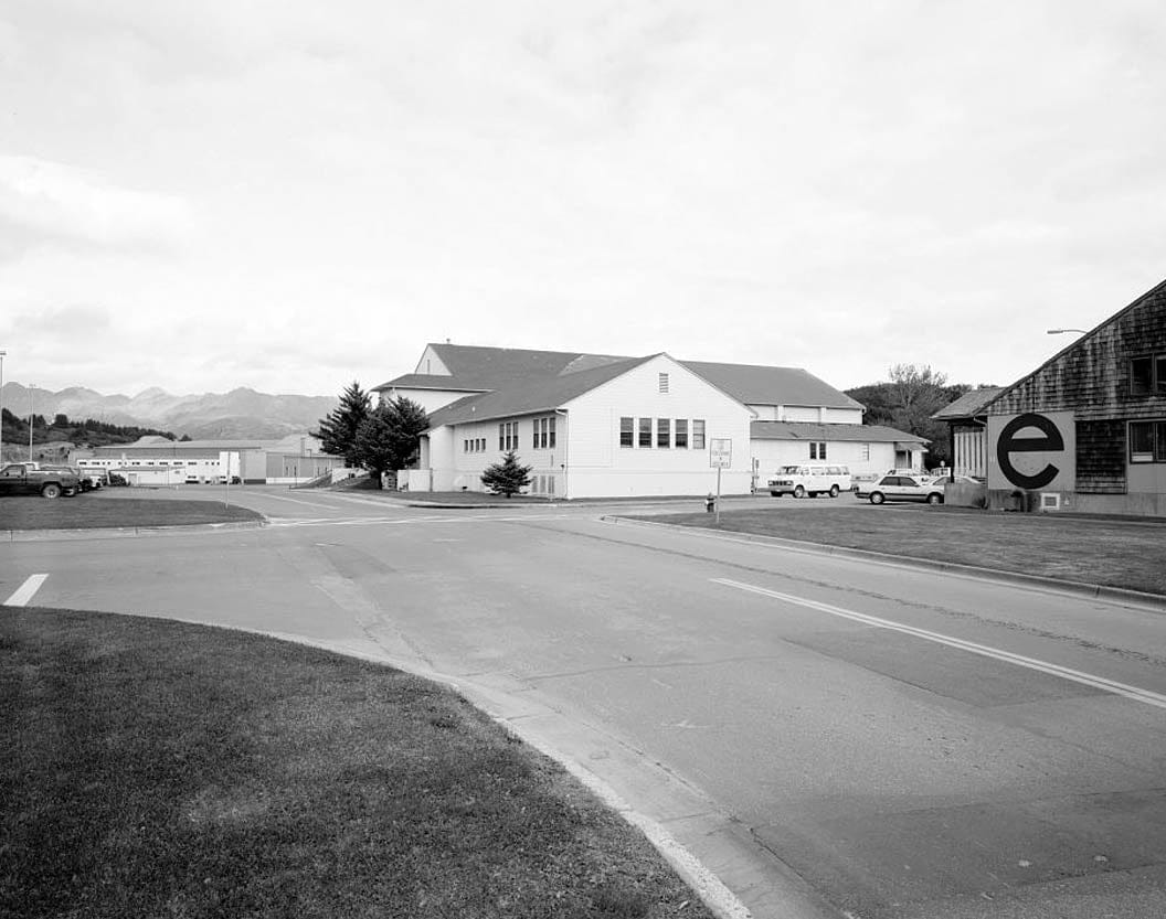 Historic Photo : Kodiak Naval Operating Base, Gymnasium, U.S. Coast Guard Station, Kodiak, Kodiak Island Borough, AK 2 Photograph