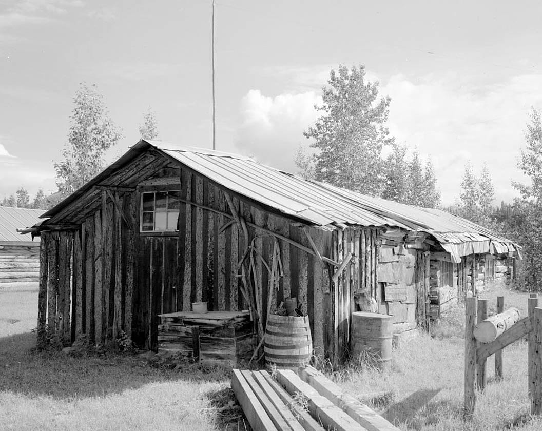 Historic Photo : Heppenstall-Green Cabin, Koyukuk River at Wiseman Creek, Bettles Vicinity, Wiseman, Yukon-Koyukuk Census Area, AK 2 Photograph