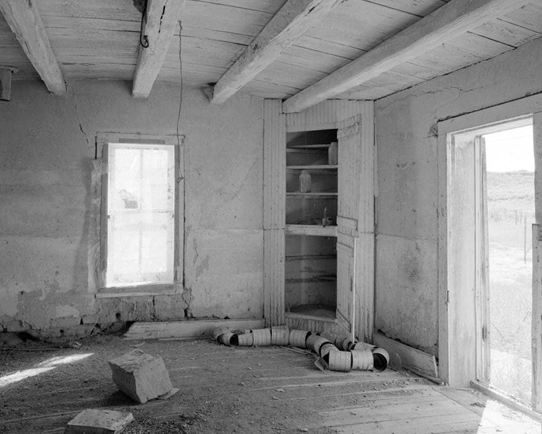 Historic Photo : Samuel T. Brown's Sheep Ranch, Original Residence, 110 feet northwest of main residence, Model, Las Animas County, CO 1 Photograph
