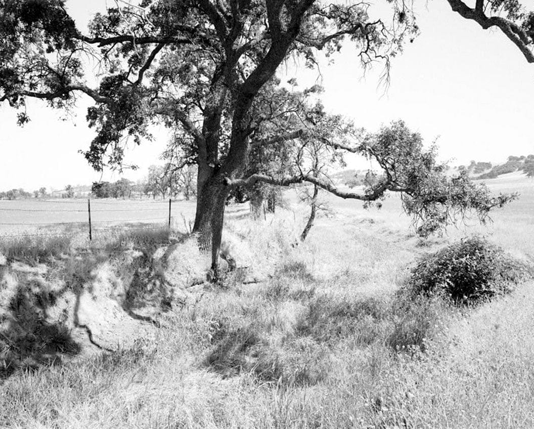 Historic Photo : Natomas Ditch System, Blue Ravine Segment, Juncture of Blue Ravine & Green Valley Roads, Folsom, Sacramento County, CA 1 Photograph