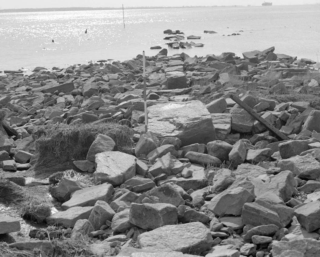 Historic Photo : Fort Delaware, Sea Wall, Pea Patch Island, Delaware City, New Castle County, DE 7 Photograph