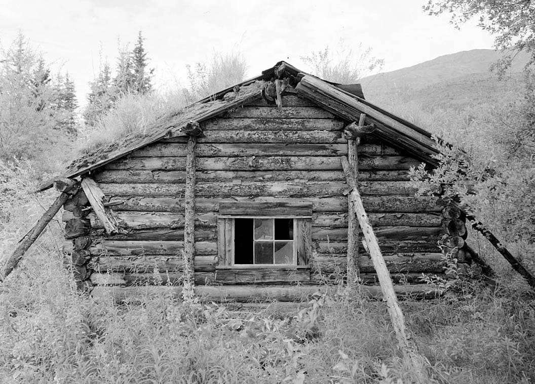 Historic Photo : James Minano Cabin, Slate Creek at Koyukuk River, Bettles Vicinity, Coldfoot, Yukon-Koyukuk Census Area, AK 6 Photograph