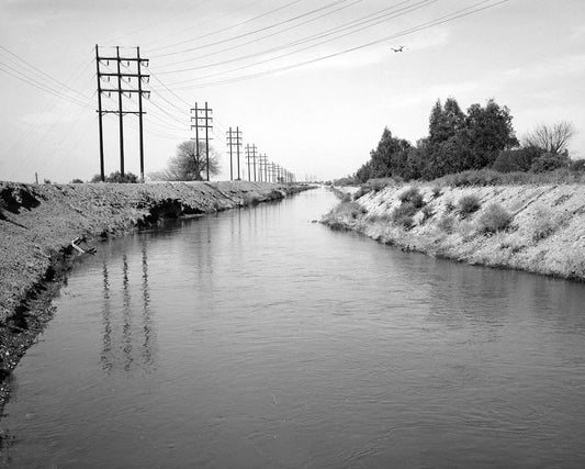 Historic Photo : Grand Canal, North side of Salt River, Tempe, Maricopa County, AZ 1 Photograph