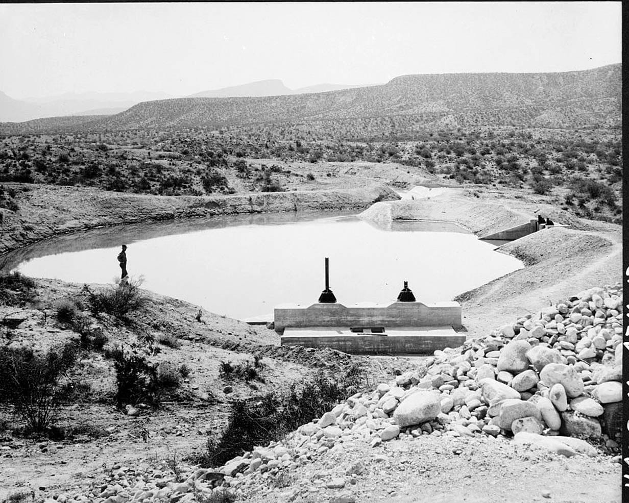 Historic Photo : Roosevelt Power Canal & Diversion Dam, Parallels Salt River, Roosevelt, Gila County, AZ 3 Photograph