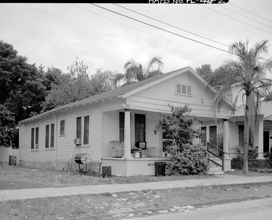 Historic Photo : 1211 East Thirteenth Avenue (House), Tampa, Hillsborough County, FL 2 Photograph