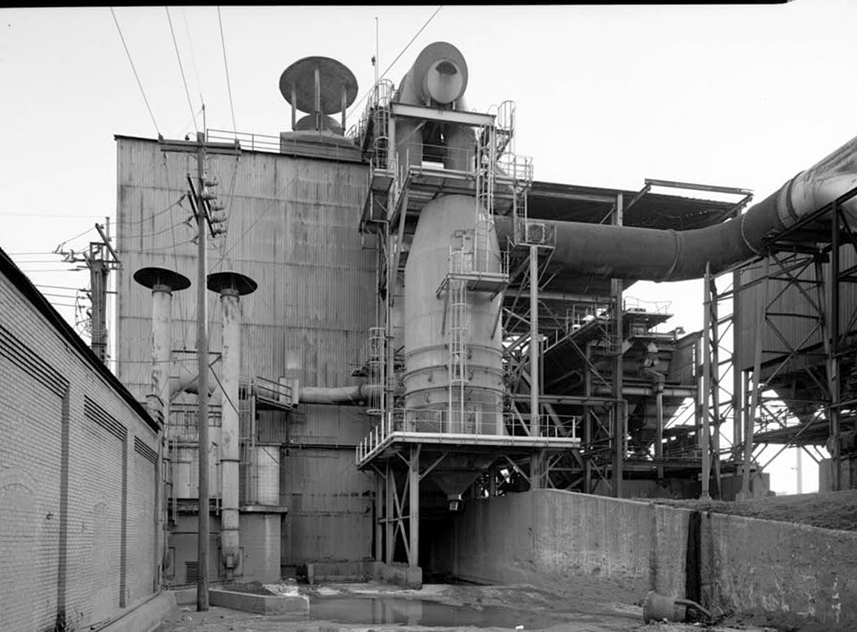 Historic Photo : United States Pipe & Foundry Company Plant, Melting & Treatment Areas, 2023 St. Louis Avenue at I-20/59, Bessemer, Jefferson County, AL 3 Photograph