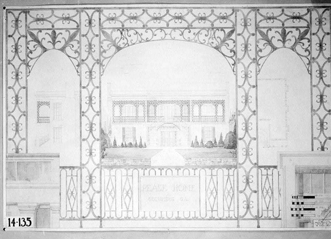 Historic Photo : Pease Home, 908 Broadway, Columbus, Muscogee County, GA 1 Photograph