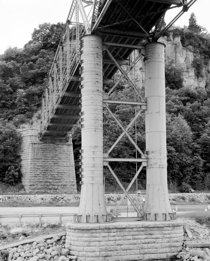Historic Photo : Eagle Point Bridge, Dubuque, Dubuque County, IA 51 Photograph