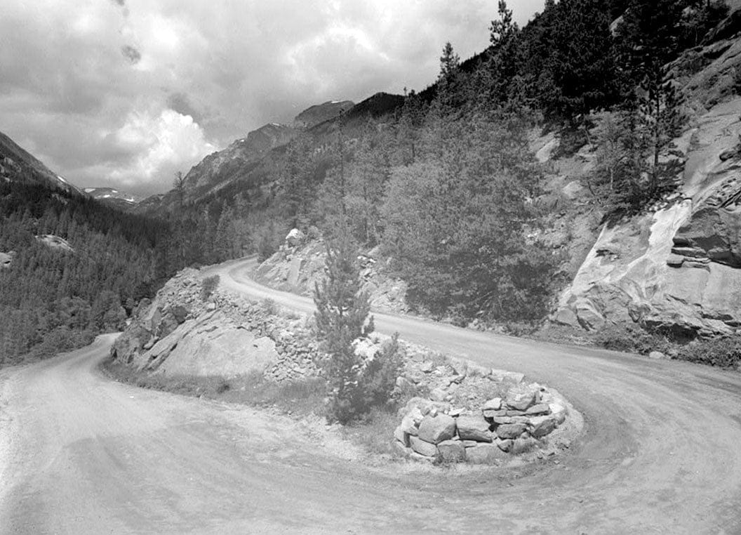 Historic Photo : Fall River Road, Between Estes Park & Fall River Pass, Estes Park, Larimer County, CO 2 Photograph