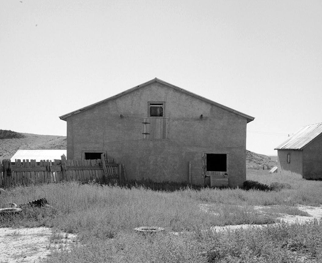 Historic Photo : Samuel T. Brown's Sheep Ranch, Horse Barn, 170 feet northeast of main residence, Model, Las Animas County, CO 4 Photograph
