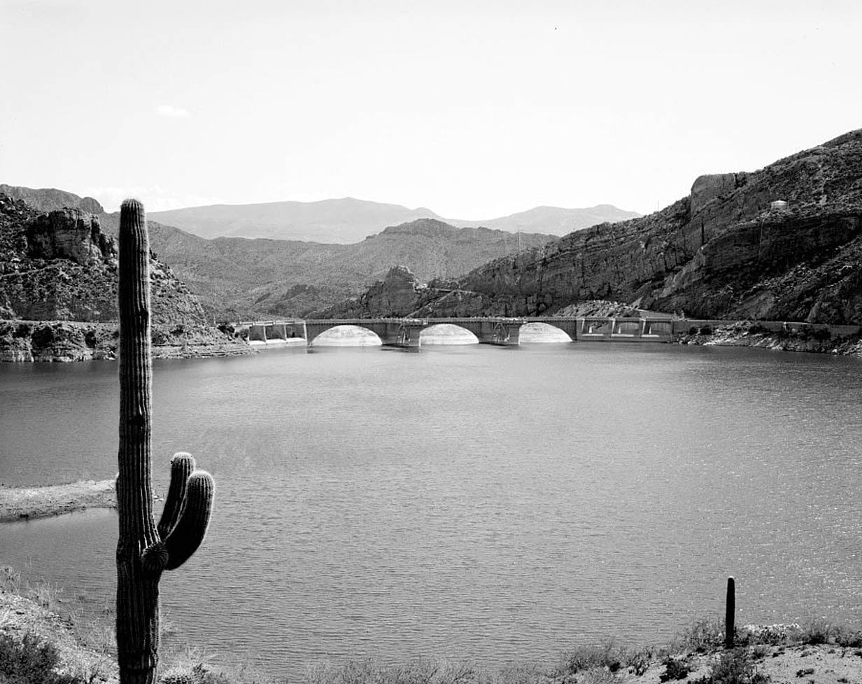 Historic Photo : Coolidge Dam, Gila River, Peridot, Gila County, AZ 4 Photograph