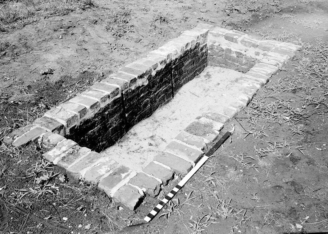 Historic Photo : Fort Frederica, Houston House Storage Bins (Ruins), Lot No. 3, South Ward, Saint Simons Island, Glynn County, GA 1 Photograph