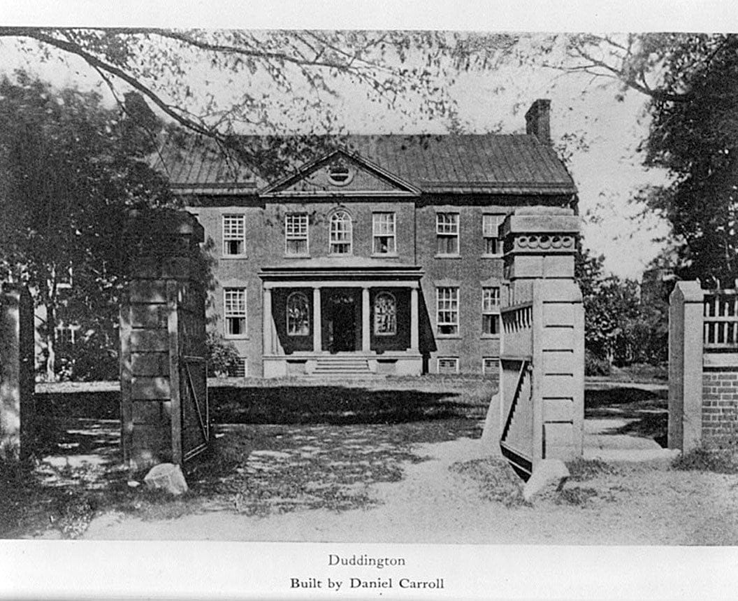 Historic Photo : Duddington Mansion, First & Second & E & F Streets, Southeast, Washington, District of Columbia, DC 1 Photograph